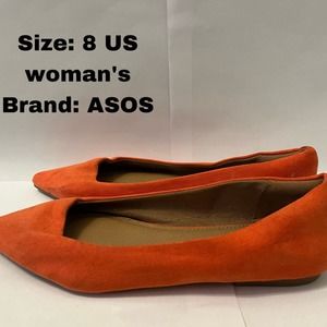 Orange ASOS cute flats